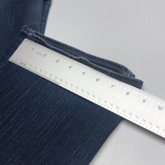 RETRO SILVER AIKO BOOTCUT JEANS 29x31 EMBOSSED PATCH 😎 - Picture 8 of 14